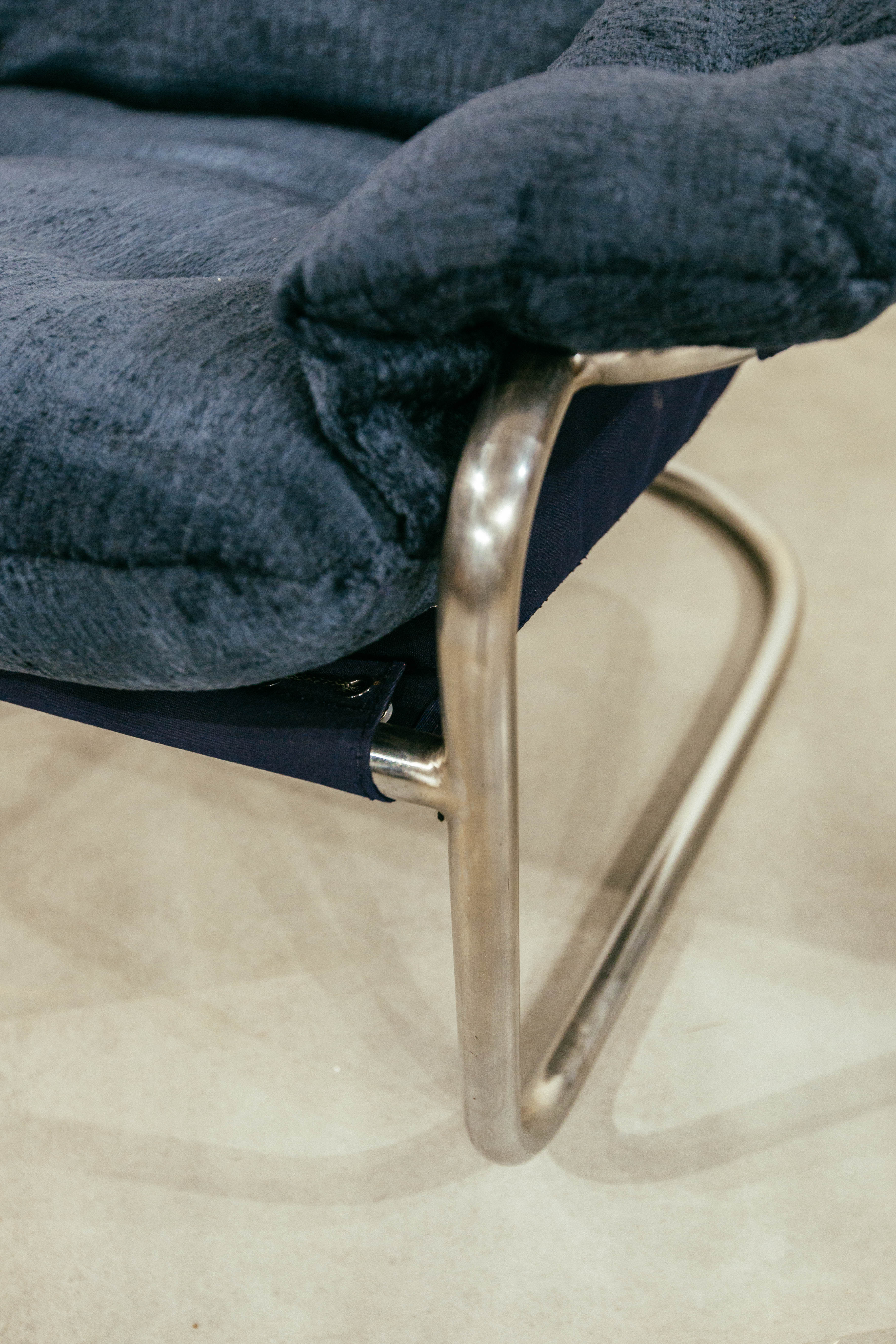 1970's steel tube DUX armchair